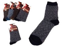 Skarpety męskie ROMBY wełna Hong Yun Socks - 1 para
