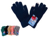 Rękawiczki z palcami do smartfonów tłoczone 18x10 cm - 1 para
