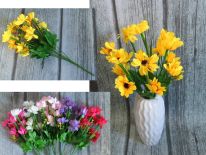 Bukiet drobny STOKROTKI 7 łodyg, 14 kwiatów ( wys. 38 cm, kwiat 6 cm)