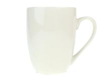 cb Kubek ceramiczny biały gładki z uchem 10,5x8 cm