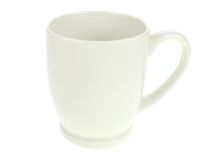 cb Kubek ceramiczny biały gładki z uchem NA STOPCE 10x8 cm