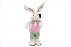 Królik wielkanocny tekstylny stojący 35 cm 