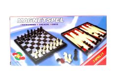 Warcaby, szachy 2w1 magnetyczne 19 cm