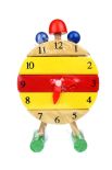 Drewniana zabawka edukacyjna, klocki ZEGAR 18x12 cm