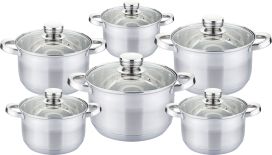 12-CZĘŚCIOWY KOMPLET GARNKÓW EDENBERG