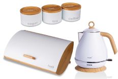 CHLEBAK BAMBUSOWO-STALOWY + CZAJNIK + POJEMNIKI HUSLA 73931-90141