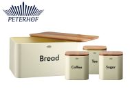 CHLEBAK W ZESTAWIE Z 3 POJEMNIKAMI PETERHOF PH-1266-D