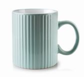KUBEK CERAMICZNY 400ml SALLY STRIPES MINT MONDEX HTPS3390