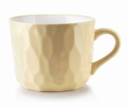 KUBEK CERAMICZNY Z POKRYWKĄ 590ml SALLY SOUP YELLOW MONDEX HTPS3475