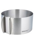 OBRĘCZ OPASKA DO TORTÓW 16-30cm REGULOWANA KiNGHOFF KH-4614