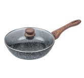 PATELNIA / WOK 24CM KiNGHOFF GRANIT WOOD KH-1170