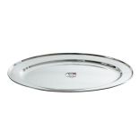 TACA DO SERWOWANIA ZE STALI NIERDZEWNEJ OWALNA 45x30cm ORION