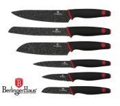 ZESTAW NOŻY 6 ELE. BERLINGER HAUS BLACK STONE TOUCH BH-2114