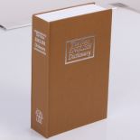 Kasetka książka na pieniądze brązowa 18 cm