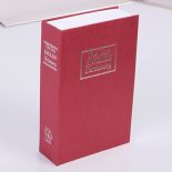 Kasetka książka na pieniądze czerwona 24 cm