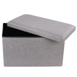 Pufa Tekstylna ze Schowkiem Pojemnik