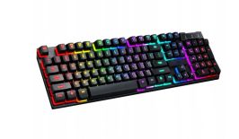 PODŚWIETLANA KLAWIATURA GAMINGOWA MEMBRANOWA RGB