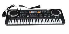 KEYBOARD ORGANY ELEKTRONICZNE MIKROFON NAUKA 61 KLAWISZY