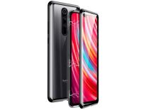 Etui magnetyczne szklane Dr.Fit dwustronne do Redmi Note 8 Pro Czarne