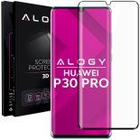 Szkło hartowane Alogy na cały ekran do Huawei P30 Pro Czarne