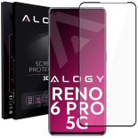 Szkło hartowane 9H Alogy Full Glue do etui case friendly do Oppo Reno 6 Pro 5G