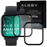 2x Elastyczne Szkło 3D Alogy do Xiaomi Amazfit GTS 3 Black