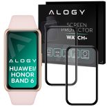 2x Elastyczne Szkło 3D Alogy do Huawei / Honor Band 6 Black