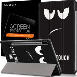Etui na tablet Alogy Book Cover do Samsung Galaxy Tab S7 FE 5G 12.4 T730/T736B Don't Touch Me + Szkło
