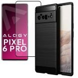 Etui obudowa Alogy Rugged Armor TPU Carbon do Google Pixel 6 Pro Black + Szkło