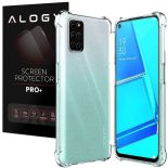 Etui pancerne ShockProof Alogy do Oppo A54/ A74/ A93 5G Przezroczyste + Szkło