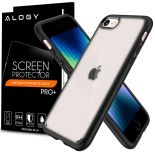 Etui obudowa case Spigen Ultra Hybrid do Apple iPhone 7/ 8/ SE 2020/ 2022 Frost Black + Szkło