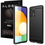 Etui do Samsung Galaxy A23 5G Alogy Rugged Armor obudowa TPU Carbon Black + Szkło