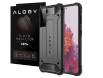Etui Alogy Hard Armor do Samsung Galaxy S21 Plus szare + Szkło