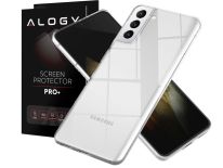 Etui silikonowe Alogy obudowa case do Samsung Galaxy S21 przezroczyste + Szkło