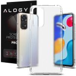 Etui na telefon do Xiaomi Redmi Note 11/ 11S ochronne Ringke Fusion Matte Clear + Szkło