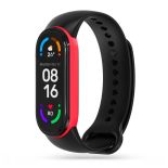 Pasek opaska sportowa IconBand do Xiaomi Mi Smart Band 5 / 6 / 6 NFC / 7 Black/Red