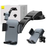 Uchwyt samochodowy do auta Baseus Easy Control Pro na kokpit kratkę Szary