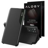 Etui z klapką Smart View do Xiaomi Redmi Note 11 / 11S Black + Szkło