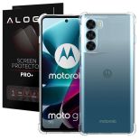 Etui pancerne ShockProof Alogy do Motorola Moto G200 5G Przezroczyste + Szkło