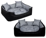 Legowisko dla psa kojec ECCO 55x45 cm Wodoodporne Szare