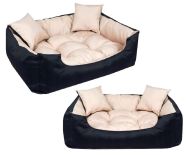 Legowisko dla psa kojec ECCO 75x65 cm Wodoodporne Beżowe