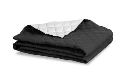 Narzuta na łóżko pikowana DWUSTRONNA Biało-Czarna 160x200 cm