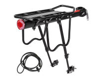 Bagażnik na Rower Uniwersalny do Sztycy Siodełka Czarny 50 cm z Odblaskiem