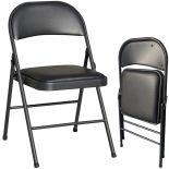 Krzesło składane ogrodowe - czarne