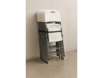 Krzesło składane ogrodowe 45x55x87 - białe