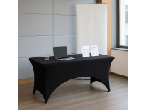 Stół składany bankietowy walizka 244x75x74 - czarny