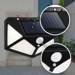 LAMPA SOLARNA LED CZUJNIK RUCHU KINKIET SH-100 CZARNA SKU:012-C