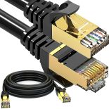KABEL SIECIOWY LAN RJ45 CAT 6A PRZEWÓD INTERNETOWY UTP ROUTER SKRĘTKA 15M