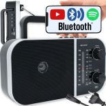 RADIO PRZENOŚNE KUCHENNE BLUETOOTH SIECIOWO-BATERYJNE ANTENA UCHWYT USB ER1071