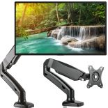 REGULOWANY UCHWYT BIURKOWY DO MONITORA 17-27" WIESZAK DO TV VESA 75 100